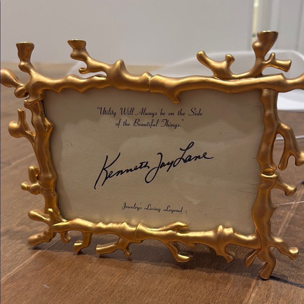 Kenneth Jay Lane Gold Frame